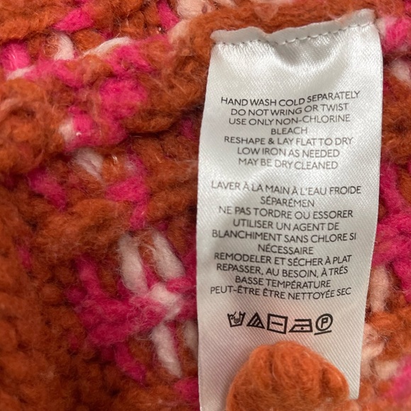 Maeve X Anthropologie zip sweater with adorable swans! Size medium petite - Picture 8 of 9